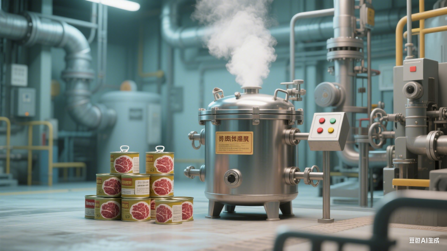在食品加工领域，尤其是罐头、酱料、预制菜等需要长期储存或大规模生产的品类中，杀菌锅扮演着不可或缺的角色(2)