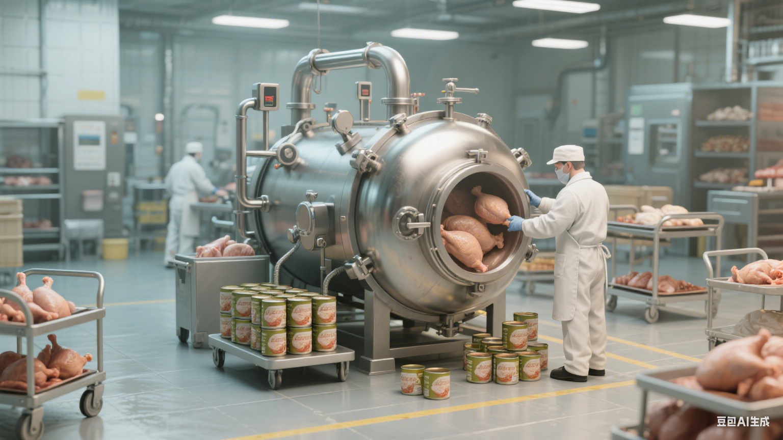 杀菌锅在鸡肉加工中的应用(5)