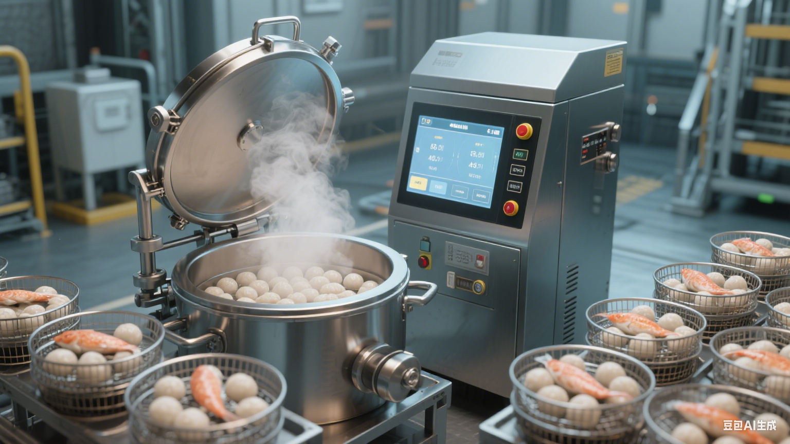 杀菌锅在食品加工厂鱼类加工中的核心应用(4)