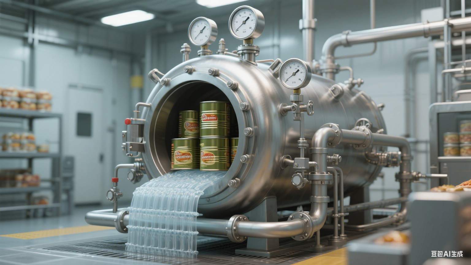 杀菌锅在食品加工厂罐头生产中的核心应用(3)