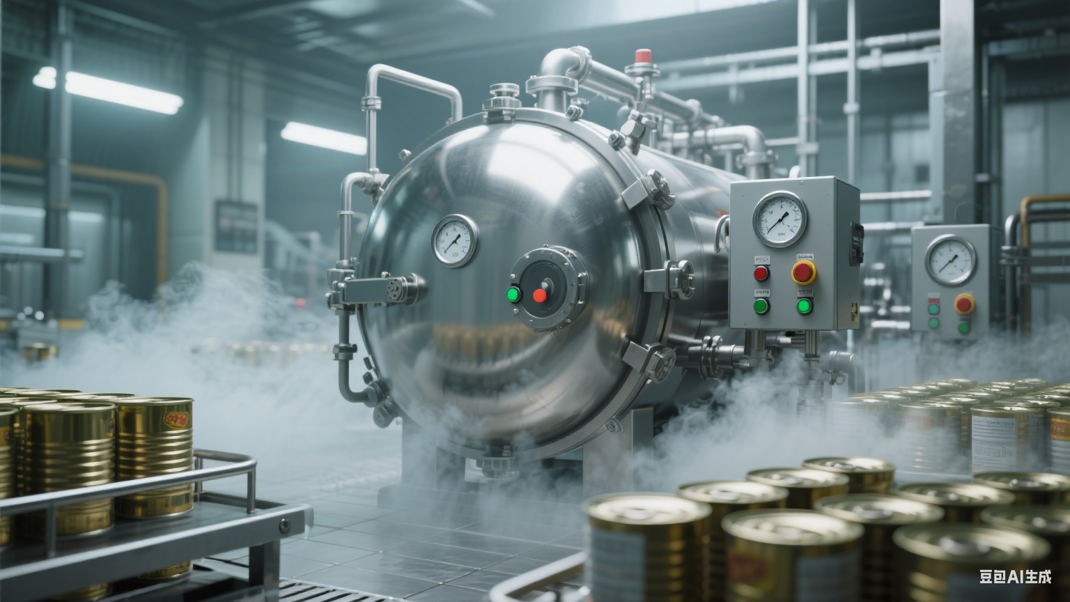 杀菌锅在食品加工厂罐头生产中的核心应用(7)