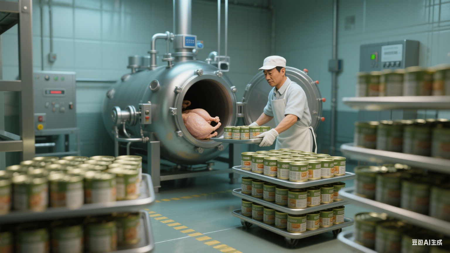 宠物罐头杀菌锅：一次能杀多少盒？只靠加热杀菌吗？(1)