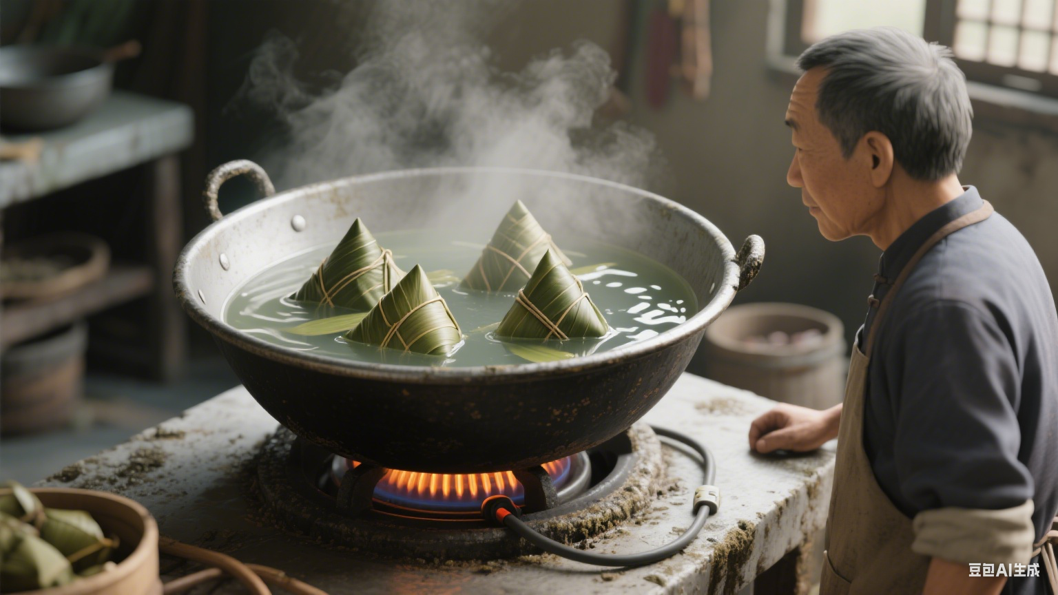 立式粽子蒸煮锅咋加热？(2)