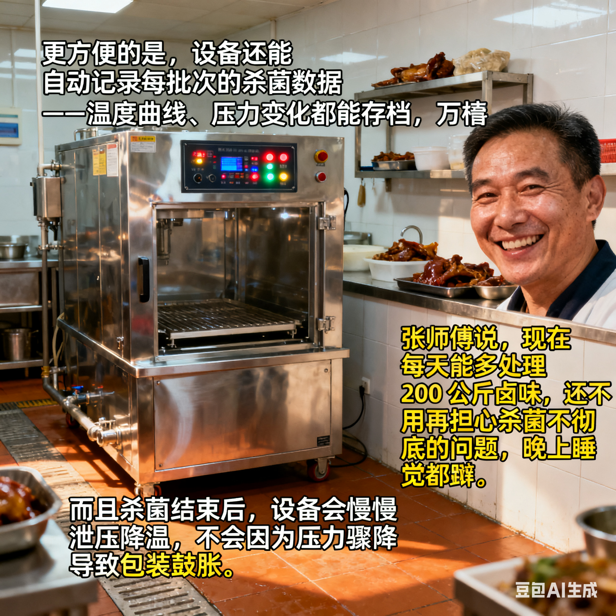全自动肉类制品高压杀菌锅：三种杀菌方式，守护肉香更安心(5)