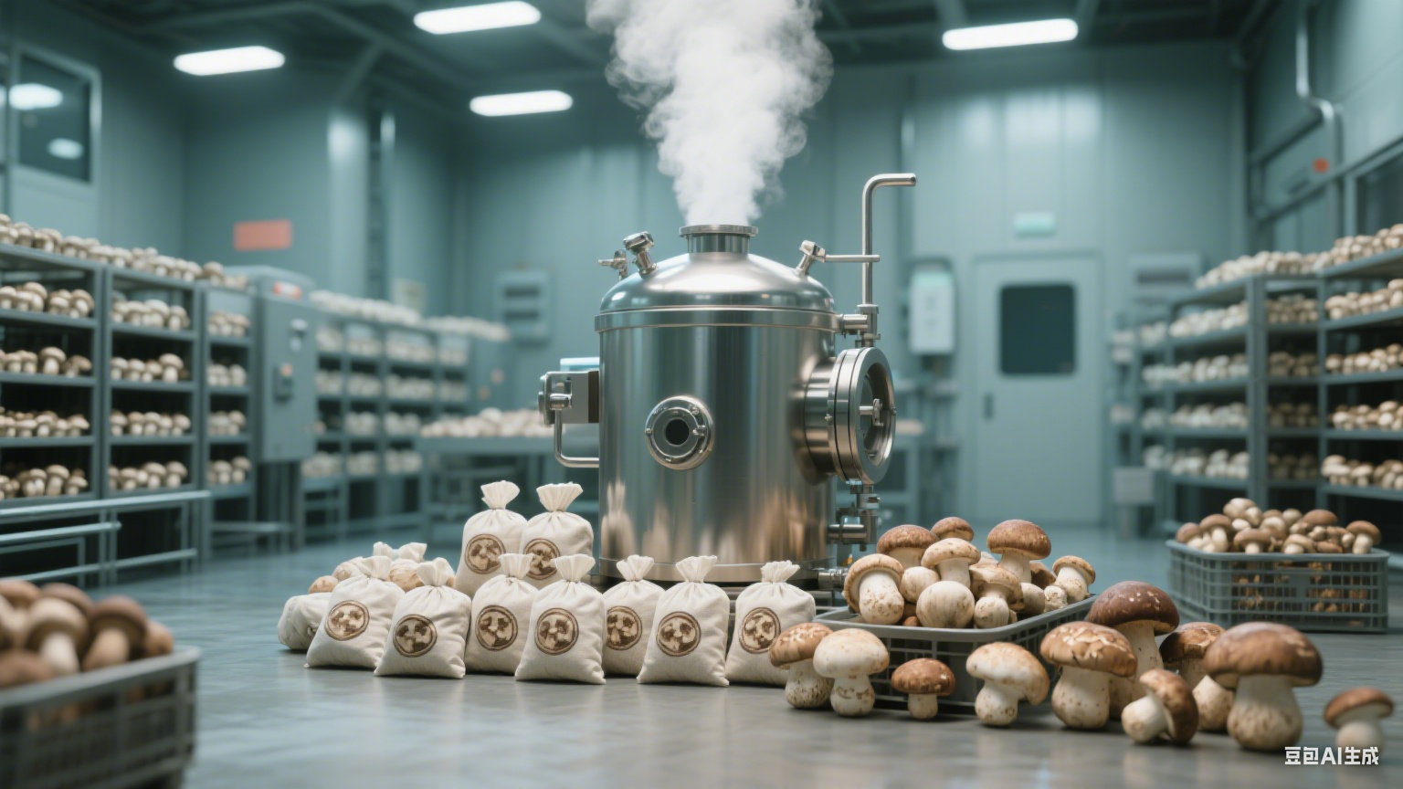蘑菇包杀菌锅杀菌原理解析：构筑菌菇制品安全保鲜的核心防护(1)