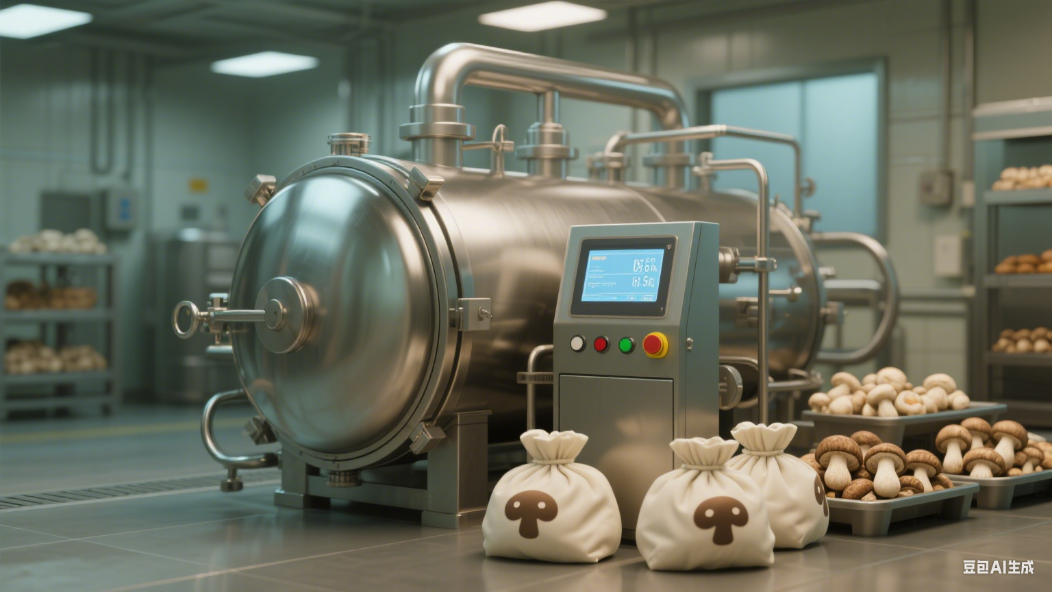 蘑菇包杀菌锅杀菌原理解析：构筑菌菇制品安全保鲜的核心防护(7)