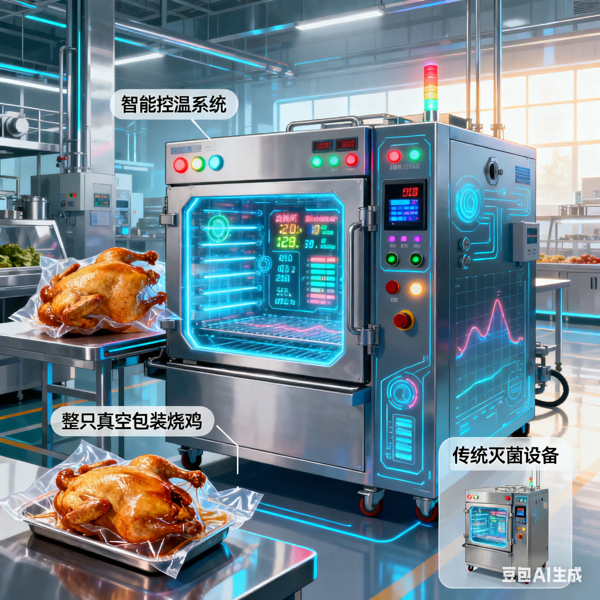 肉制品烧鸡立式高温高压灭菌锅：守护风味与安全的肉制品加工核心装备(2)