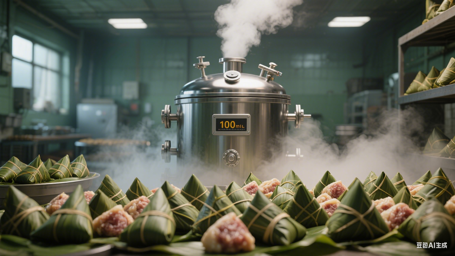 粽香锁鲜的精准刻度：100 升中小型粽子杀菌锅的装载(1)