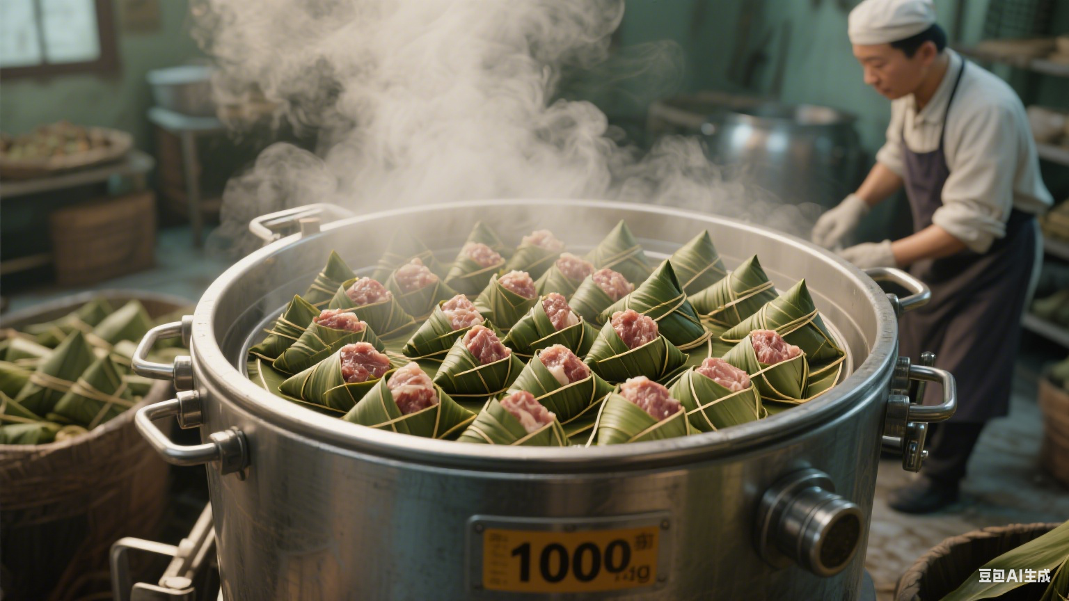 粽香锁鲜的精准刻度：100 升中小型粽子杀菌锅的装载(4)