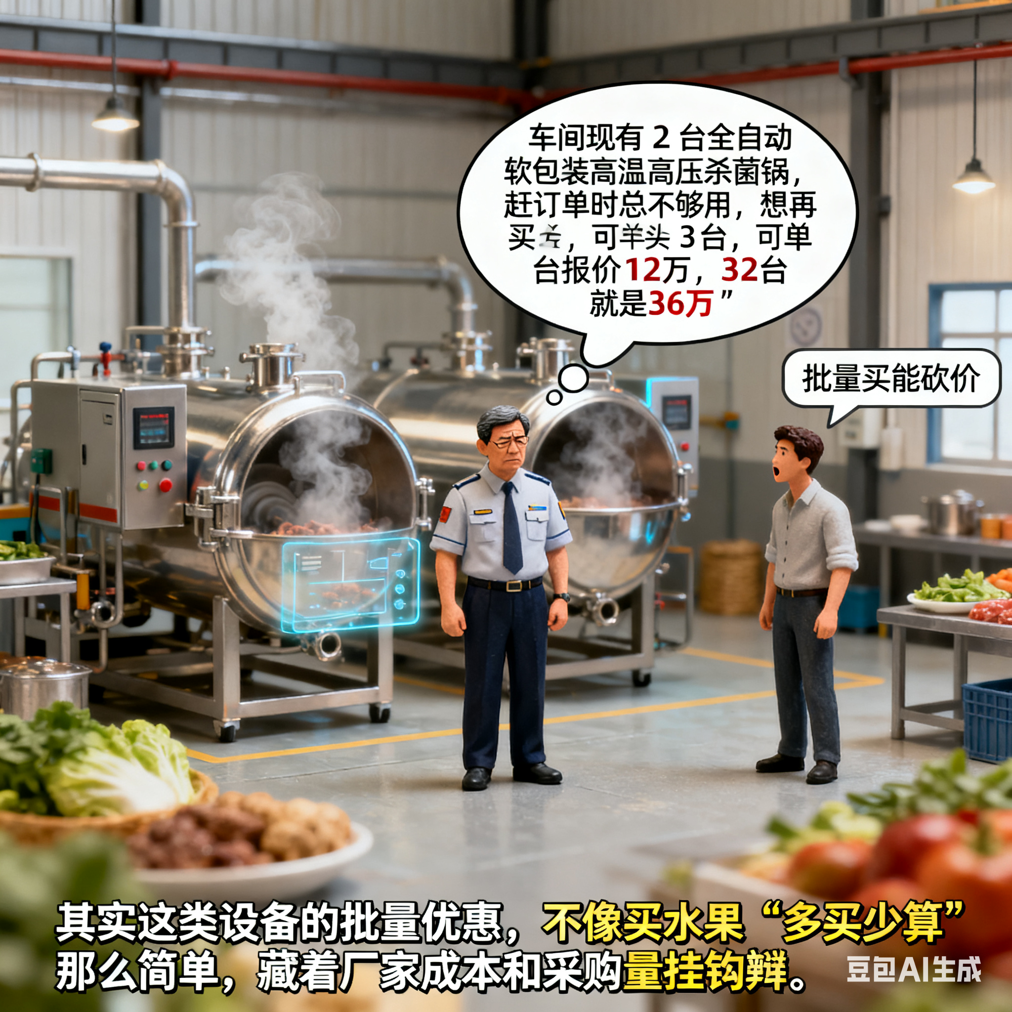 全自动软包装杀菌锅，批量买能便宜多少？(1)