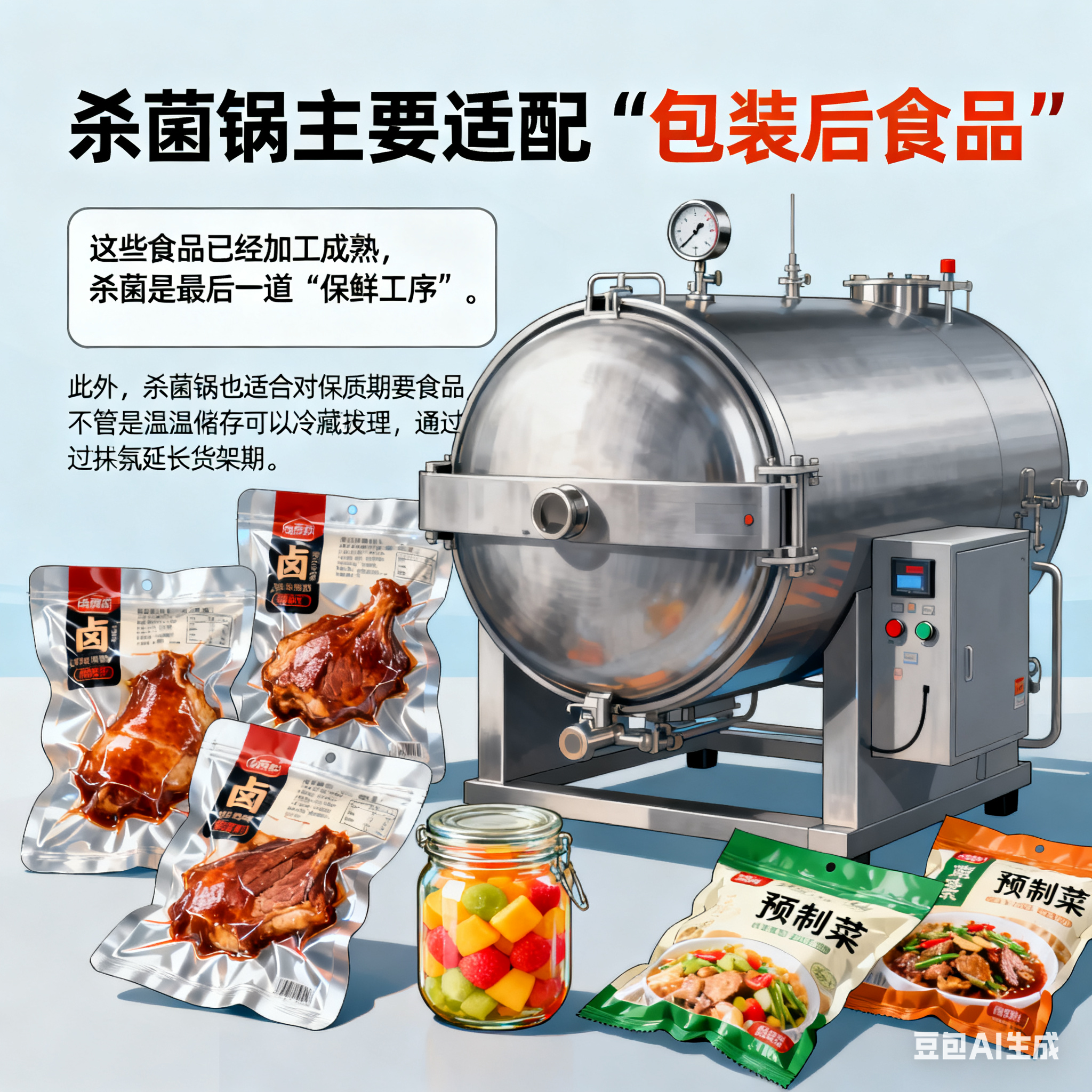 杀菌锅和蒸煮锅，差别只在杀菌？(3)