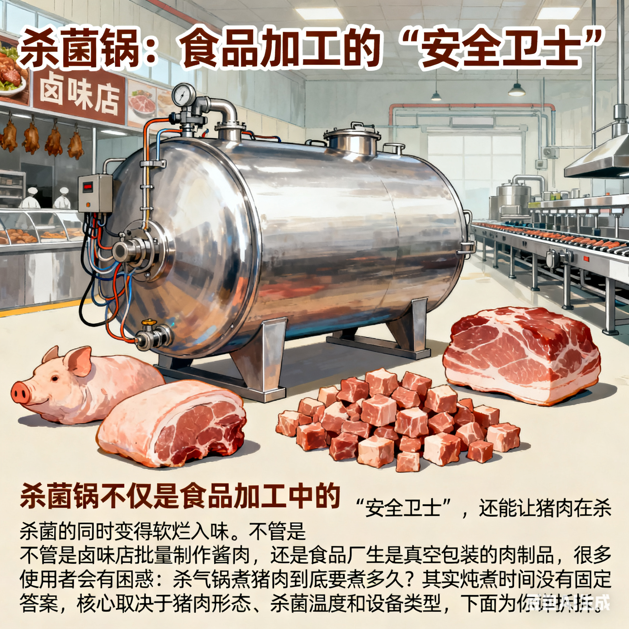 杀菌锅煮猪肉，要煮多久才合适？(1)