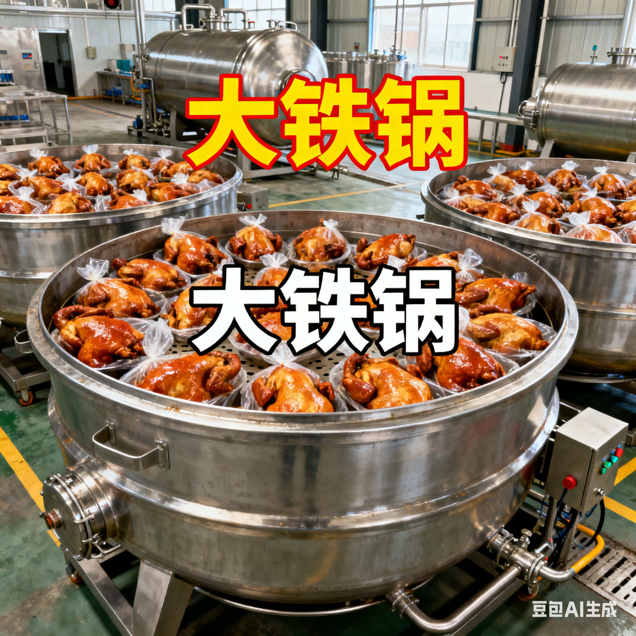 双层水浴式扒鸡杀菌锅靠水浴杀菌吗？