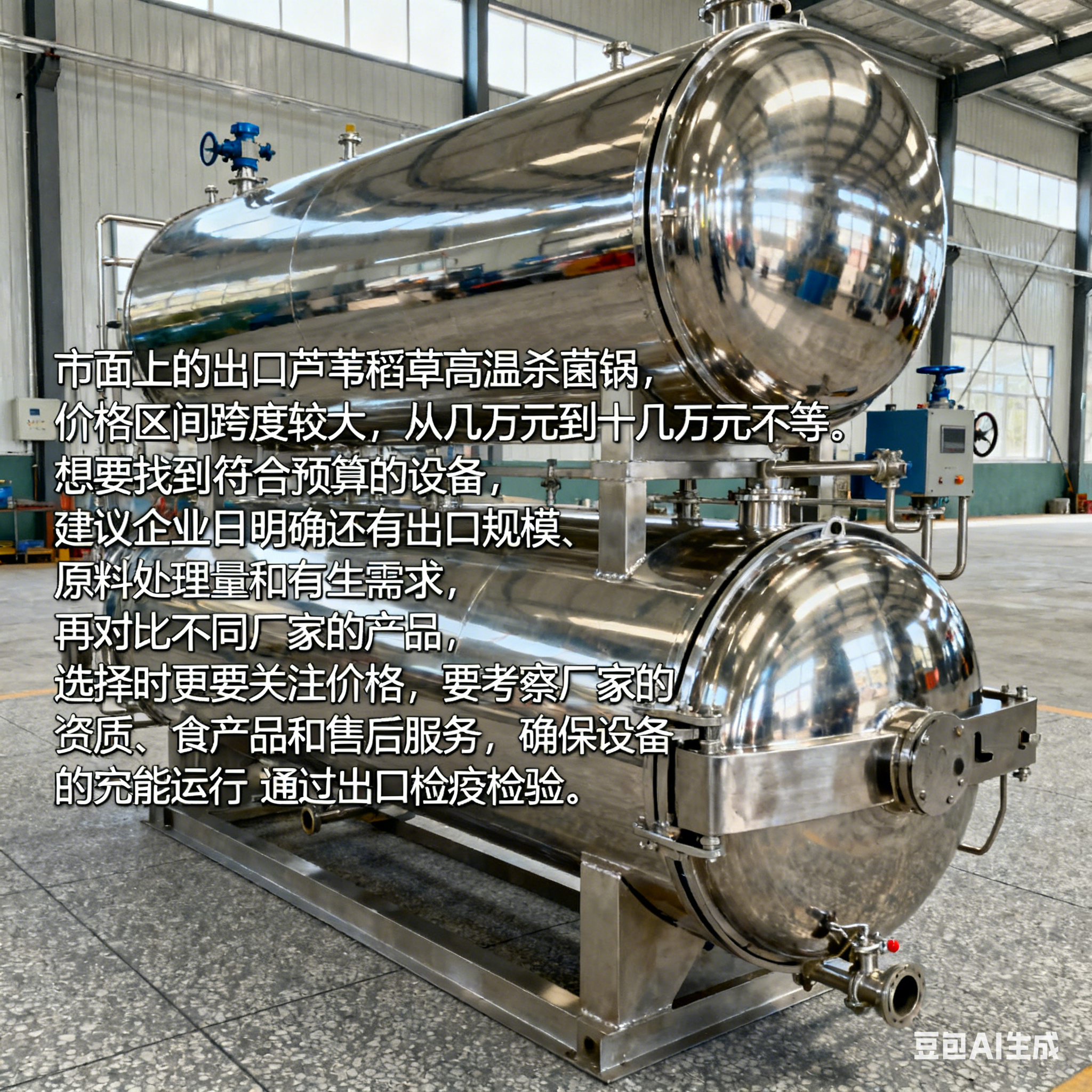 出口芦苇稻草高温杀菌锅，较低价格多少？(5)